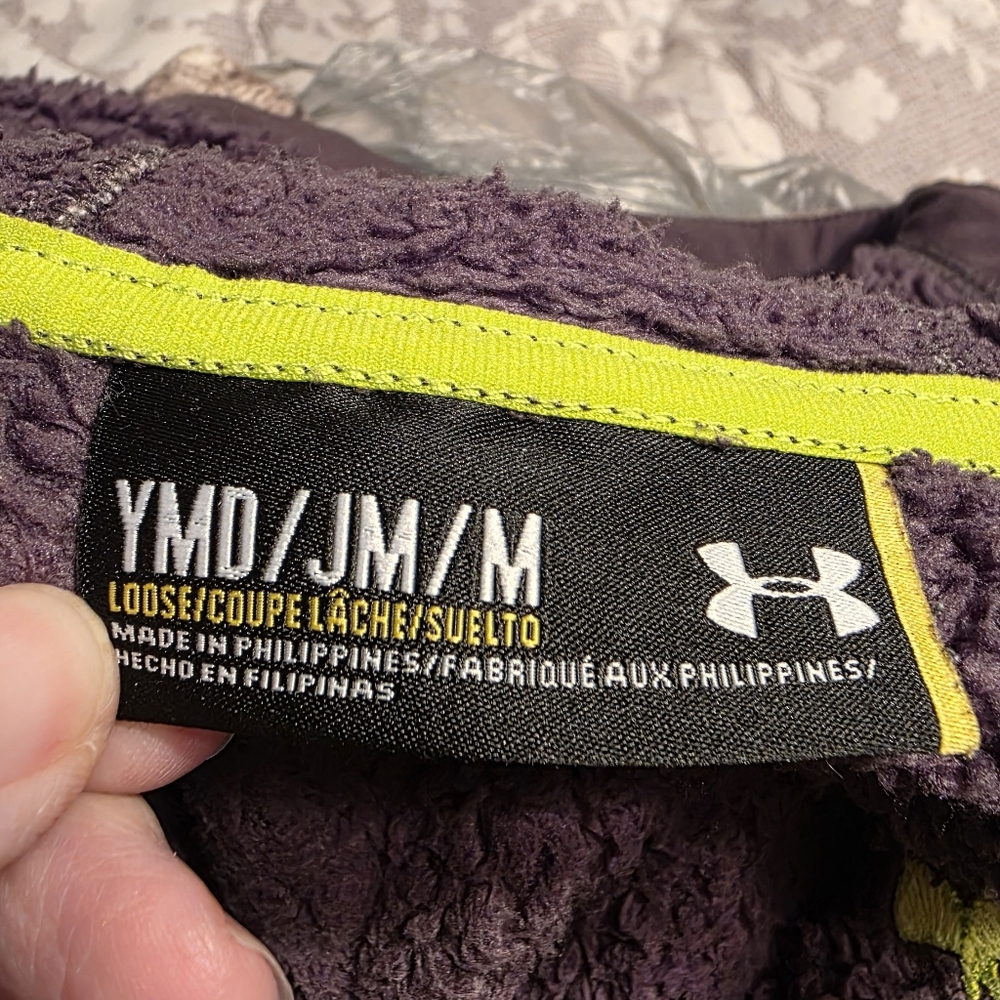 Under Armour Kids' Camo Hoodies - Brown and Orange - Picture 7 of 7